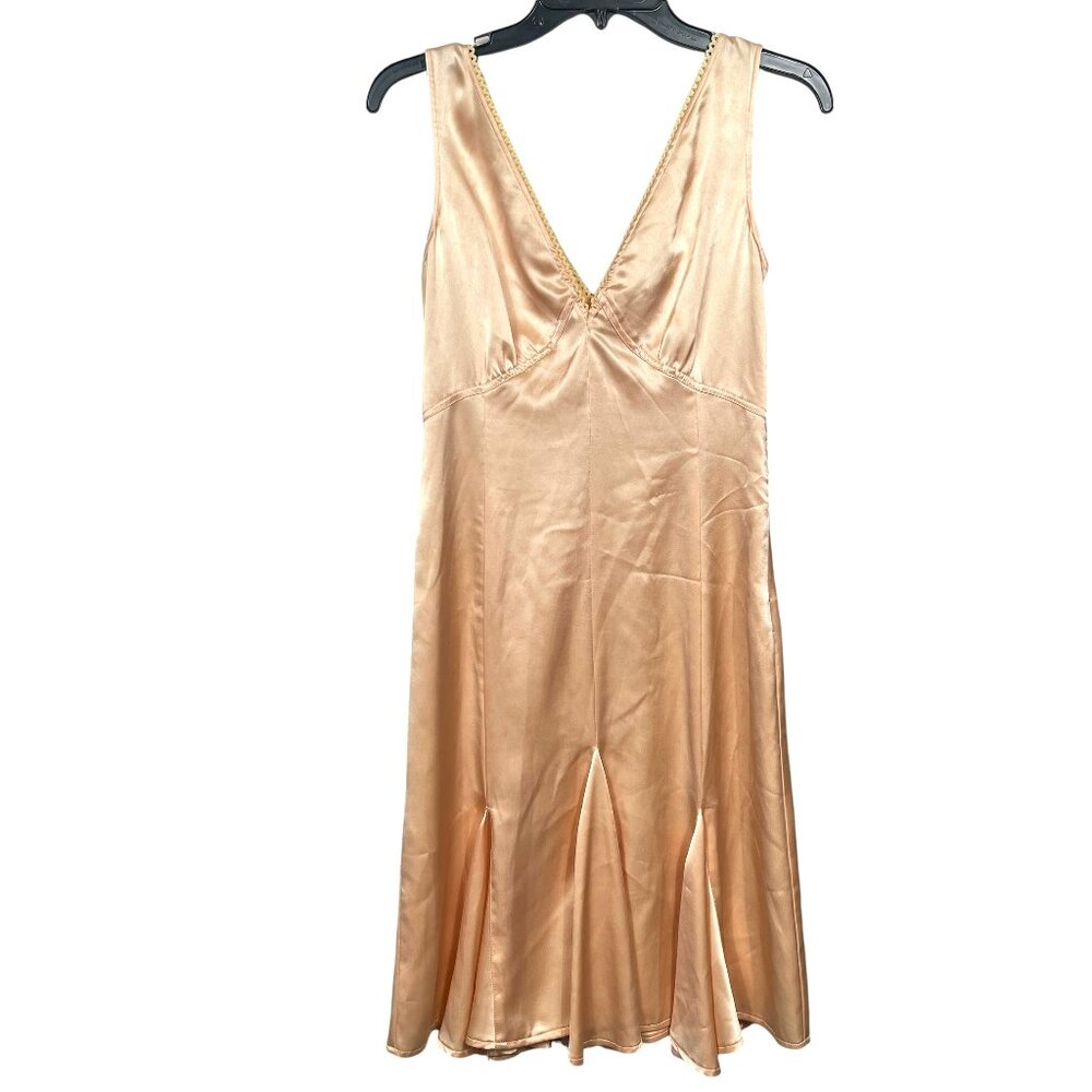 Nelli by Janice Jaraicie Nightgown Y2k Champagne Beige Medium Silky Satin Slip